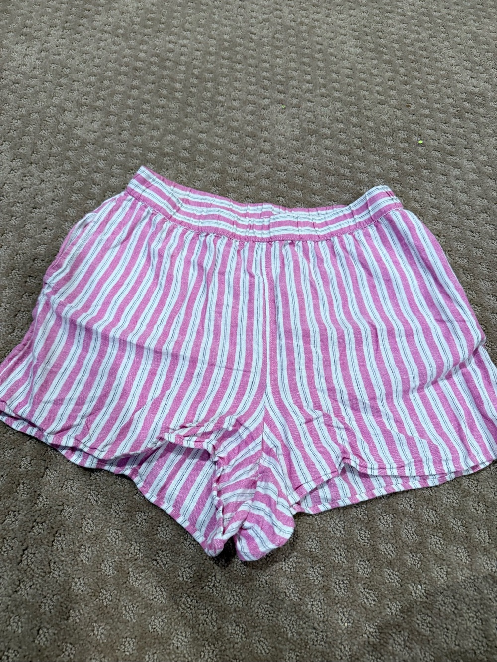 Universal Thread Pink and White Striped Sleep Shorts